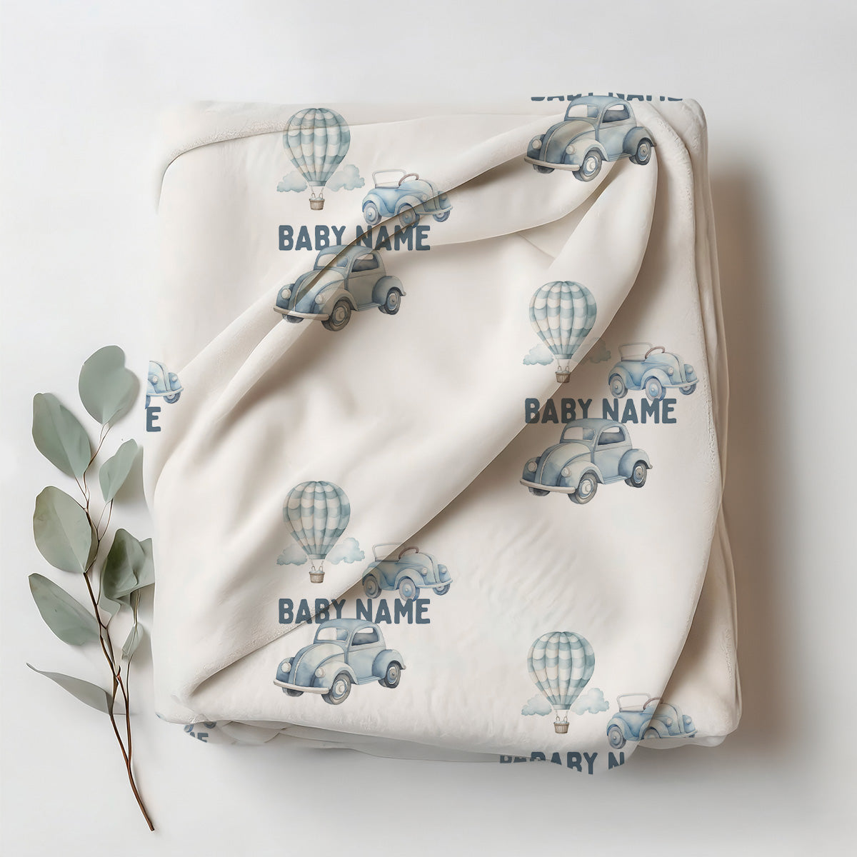 Custom Fleece Baby Blanket - Vintage Cars