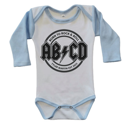 ABCD Custom Baby Onesie - La Luna Studio - Bespoke Personalised Gifting