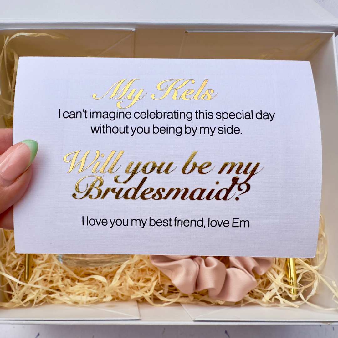 Bridesmaid Proposal Box - La Luna Studio - Bespoke Personalised Gifting