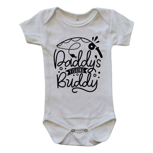 Daddy's Fishing Buddy Custom Baby Onesie - La Luna Studio - Bespoke Personalised Gifting