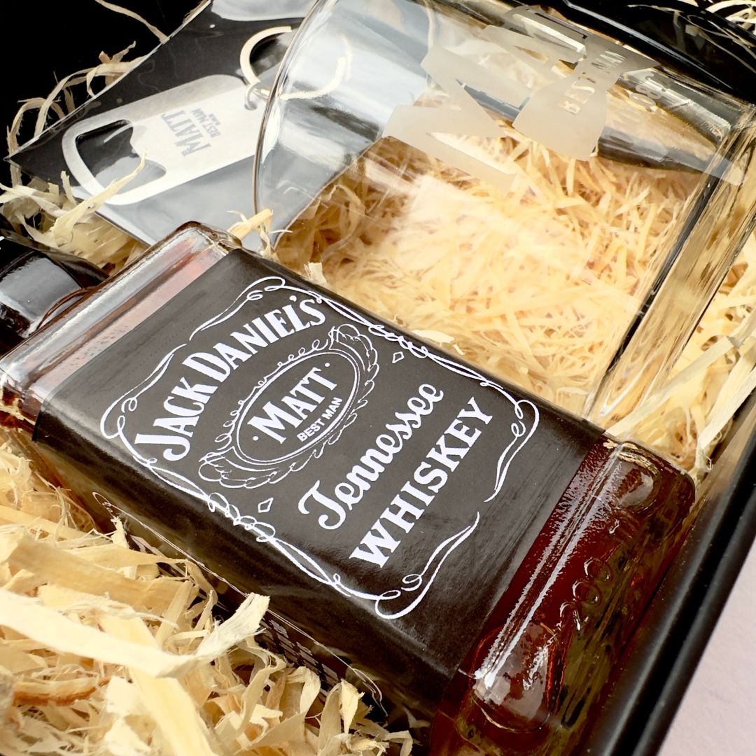 Groomsman Whiskey Gift Box - La Luna Studio - Bespoke Personalised Gifting