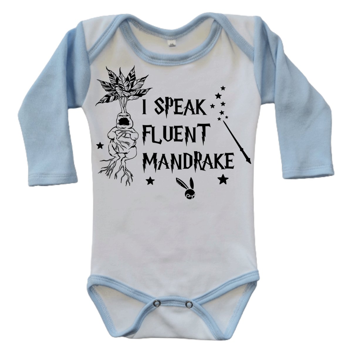 Harry Potter Mandrake Long Sleeve Onesie - La Luna Studio - Bespoke Personalised Gifting