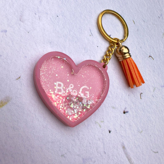 Shaker Keyring Personalised - La Luna Studio - Bespoke Personalised Gifting