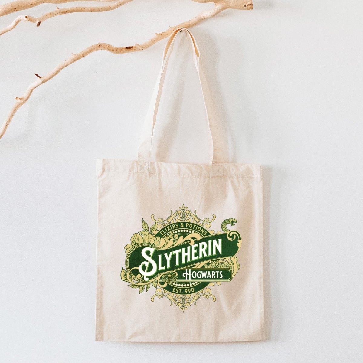 Slytherin Harry Potter Premium Tote Bag - La Luna Studio - Bespoke Personalised Gifting